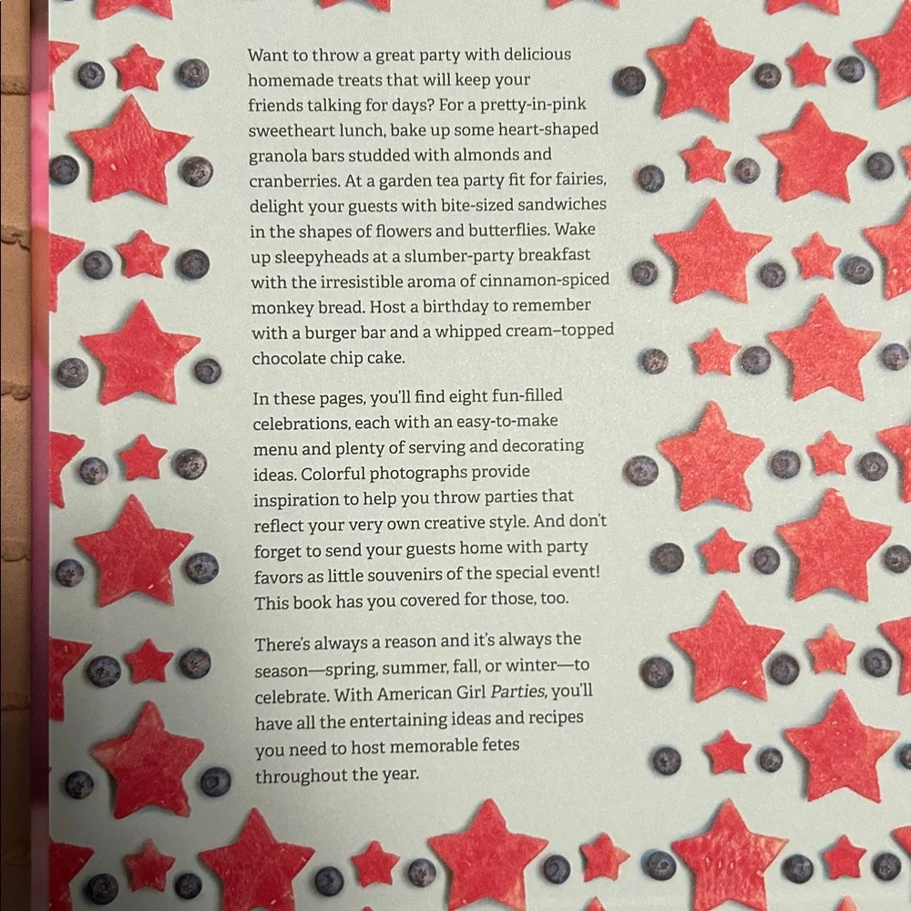 Williams Sonoma American Girl Parties Cookbook - Pink and Blue